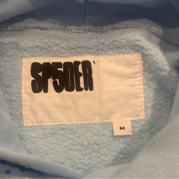 SP5DER VVS Light Blue Hoodie New - Picture 3 of 6
